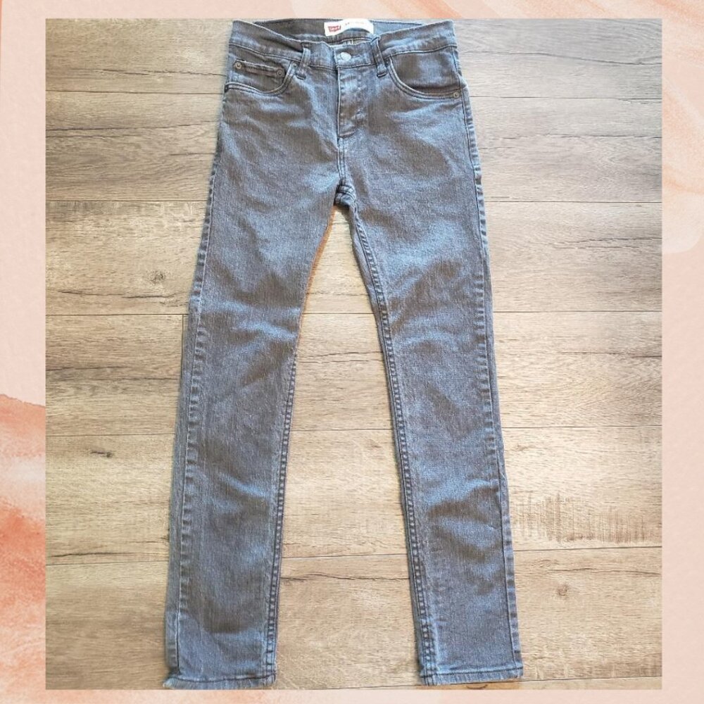 Levi's Big Boy's Gray 510 Skinny Jeans